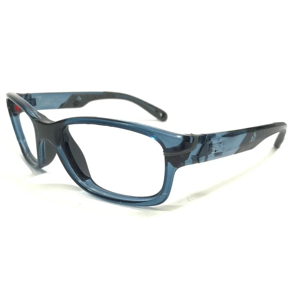 Rec Specs Athletic Goggles Frames Y10 651 Clear Blue Square Full Rim 52-16-125